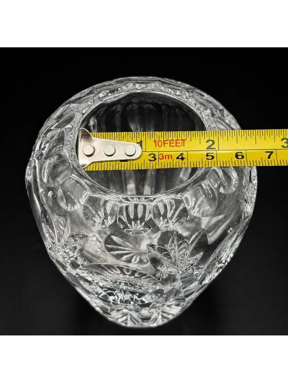 Vintage Bavaria Germany Cut Crystal Bud Vase Heavy Lead Crystal 4.5